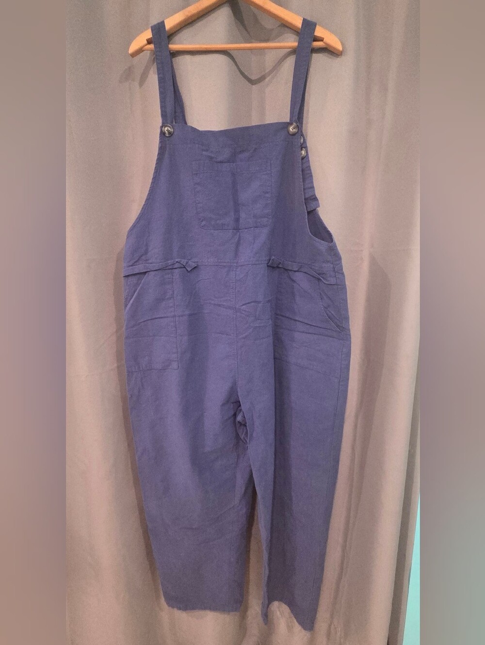 Navy Blue Cotton Overalls